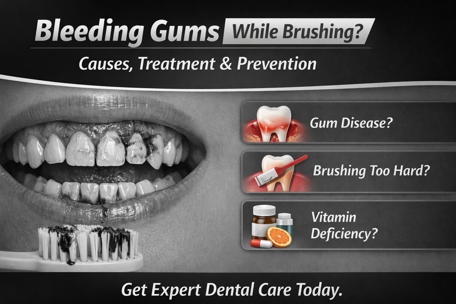 Bleeding gums while brushing